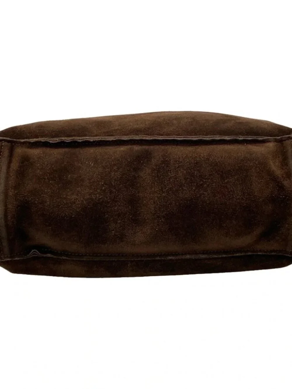 CHANEL Brown Suede Tote Bag